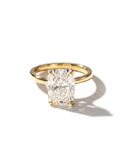 4.09ct E-VS1 Cushion Lab Diamond Kayla