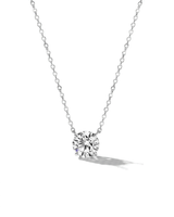 1.00ct F-VS1 Core Round Solitaire Necklace