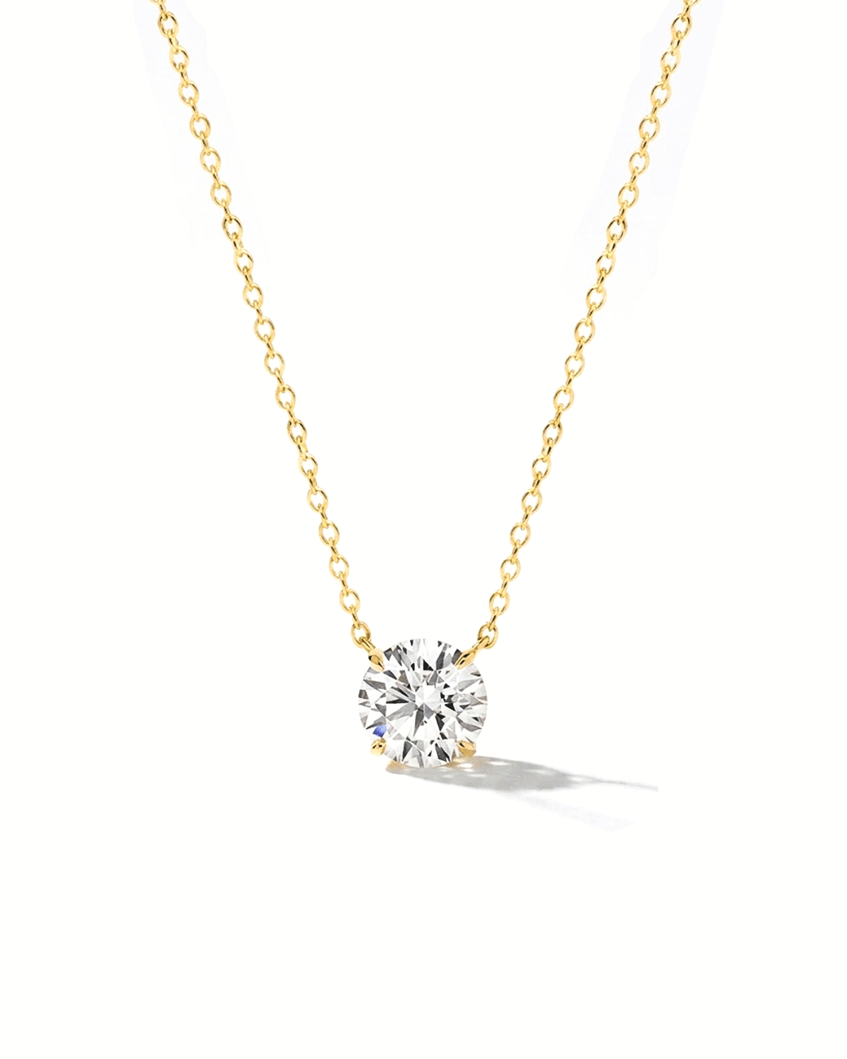 0.70ct D-VVS1 Core Round Solitaire Necklace
