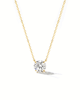 0.70ct D-VVS1 Core Round Solitaire Necklace