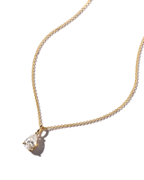 1.50ct Brandi Slider Pear Necklace Yellow Gold