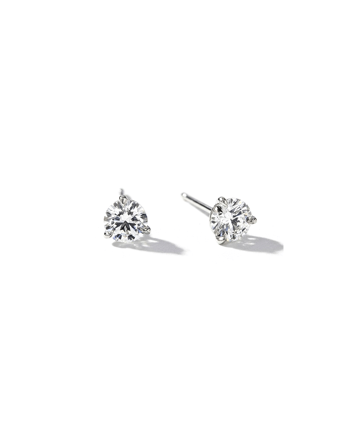 0.74ct D-VVS1 Core Round Lab Diamond Martini Studs