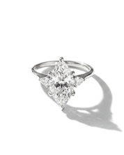 2.52ct E-VS1 Marquise Lab Diamond Petite Gracie