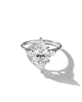 2.52ct E-VS1 Marquise Lab Diamond Petite Gracie