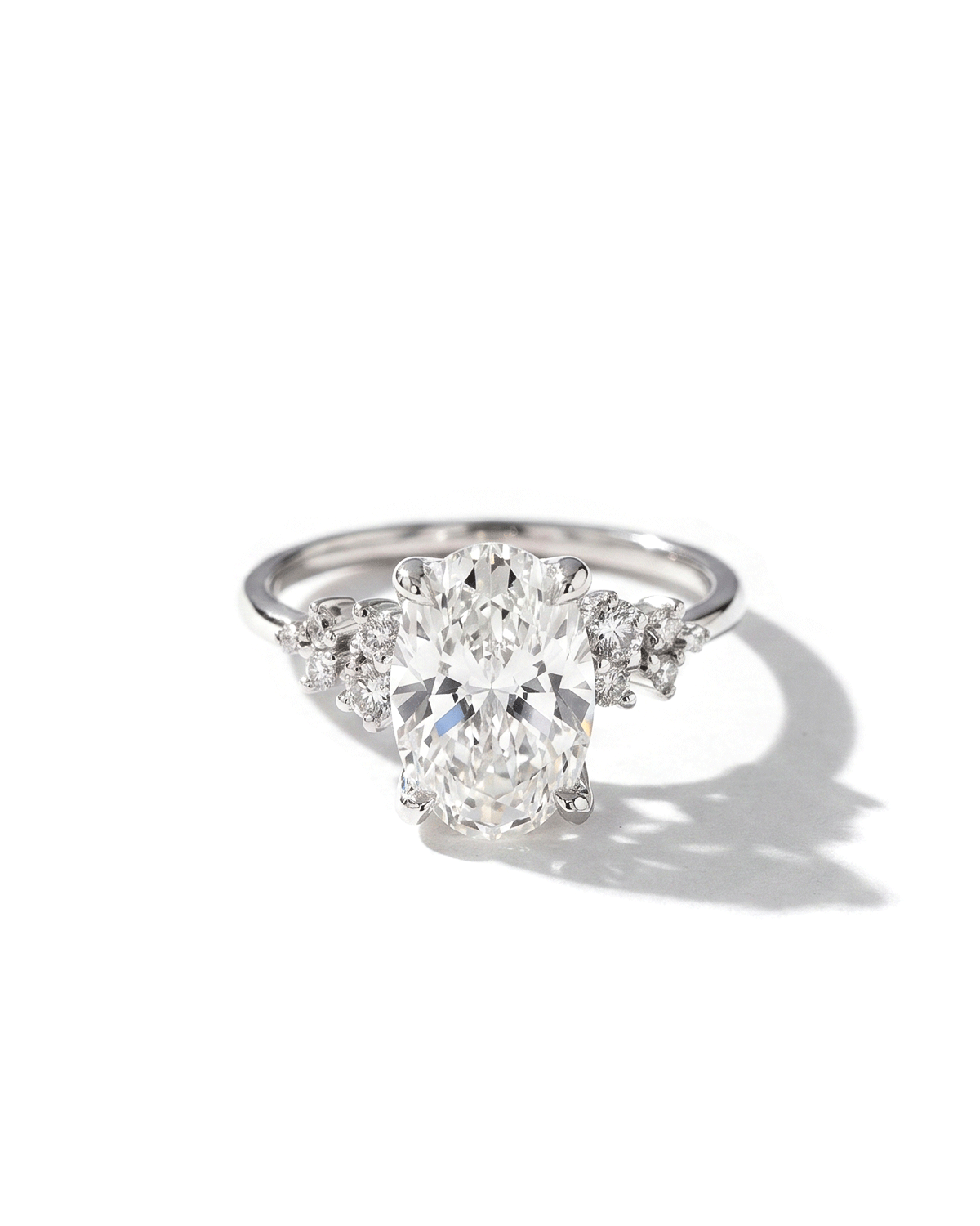 2.51ct E-VVS2 Oval Lab Diamond Nova