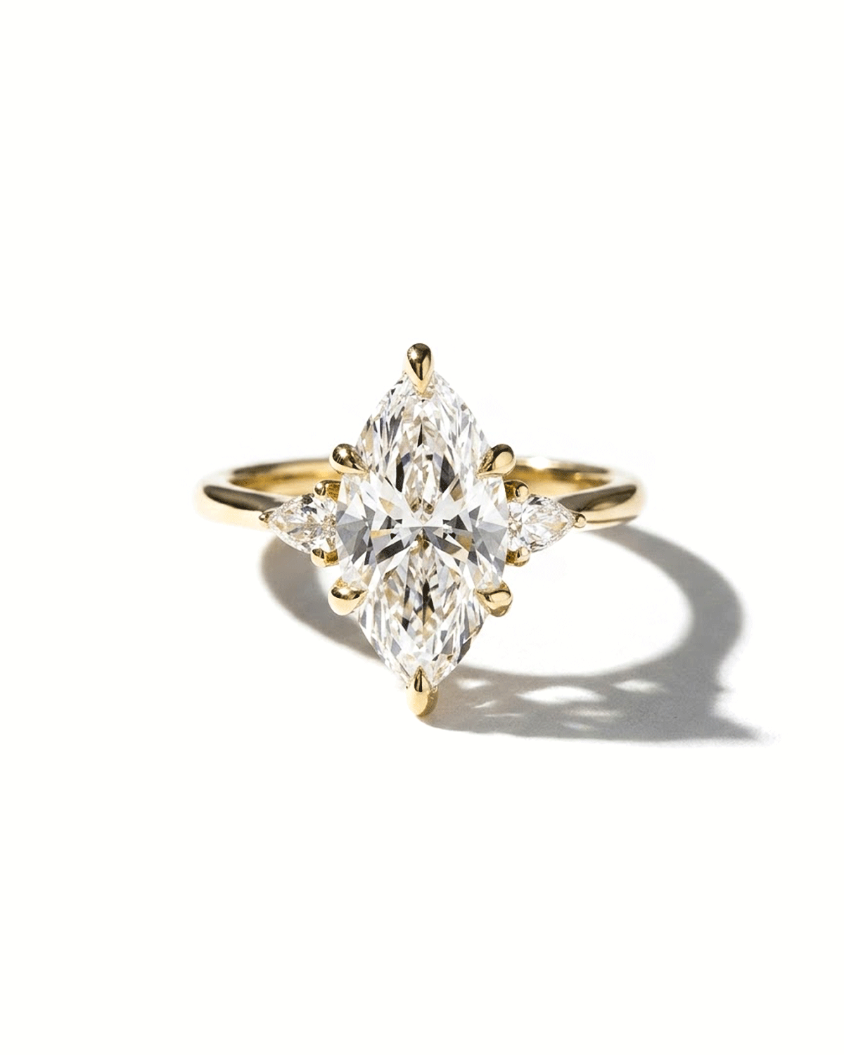 2.58ct D-VVS2 Marquise Lab Diamond Petite Gracie