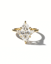 2.58ct D-VVS2 Marquise Lab Diamond Petite Gracie