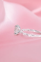 1.25ct D - VVS2 Oval Lab Diamond Daisy - PBD Engagement Rings