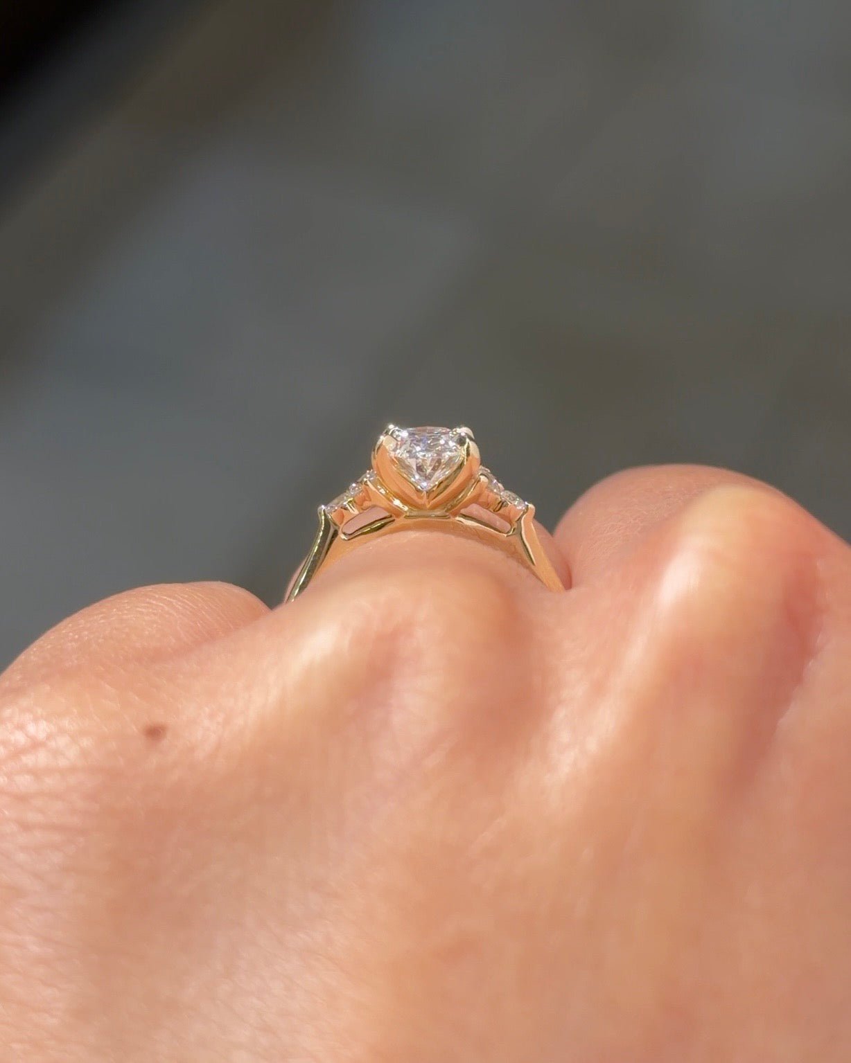 1.25ct F-VVS2 Oval Lab Diamond Lindsey - PBD Engagement Rings