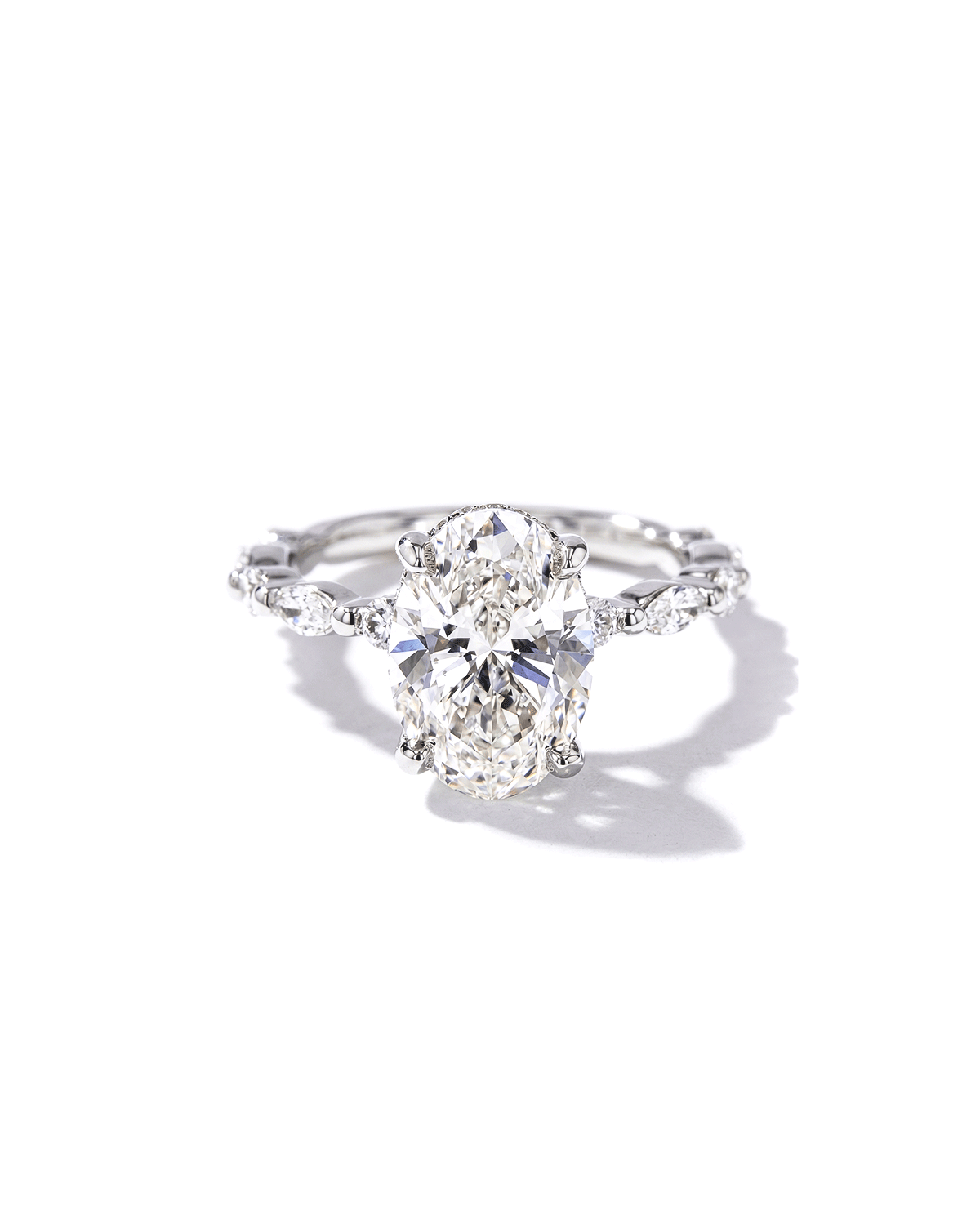 3.07ct F-VVS2 Oval Lab Diamond Rei