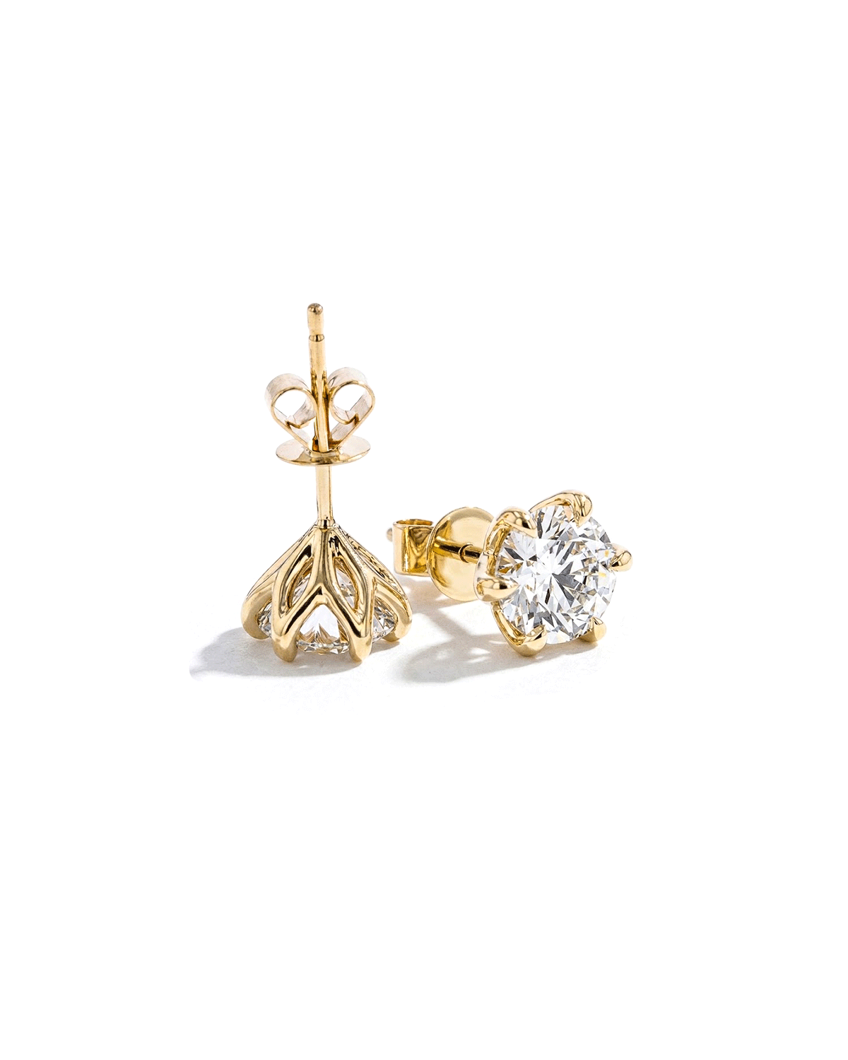 2.01ct D-VVS2 Caraline Round Lab Diamond Studs