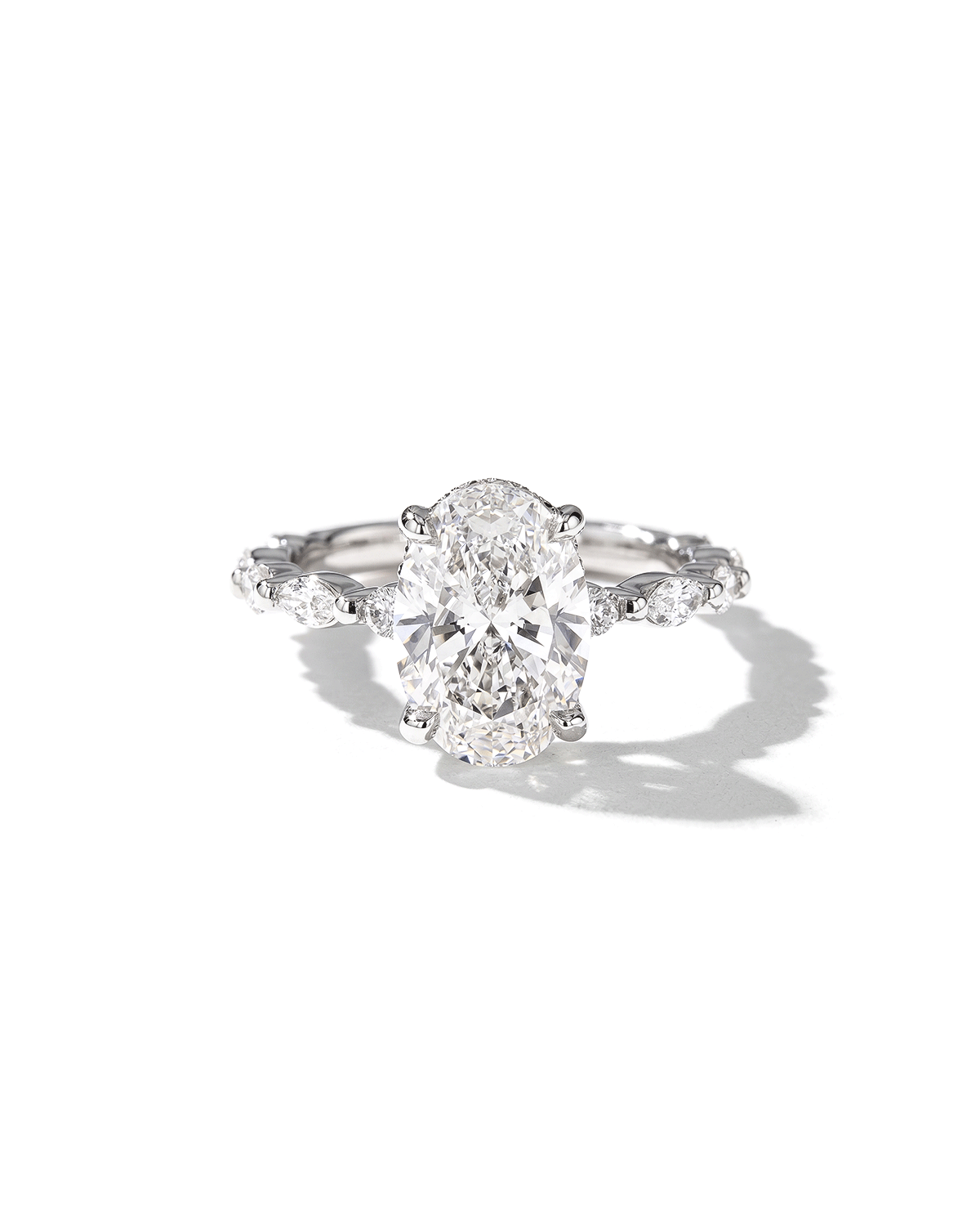 3.02ct F-VVS2 Oval Lab Diamond Rei