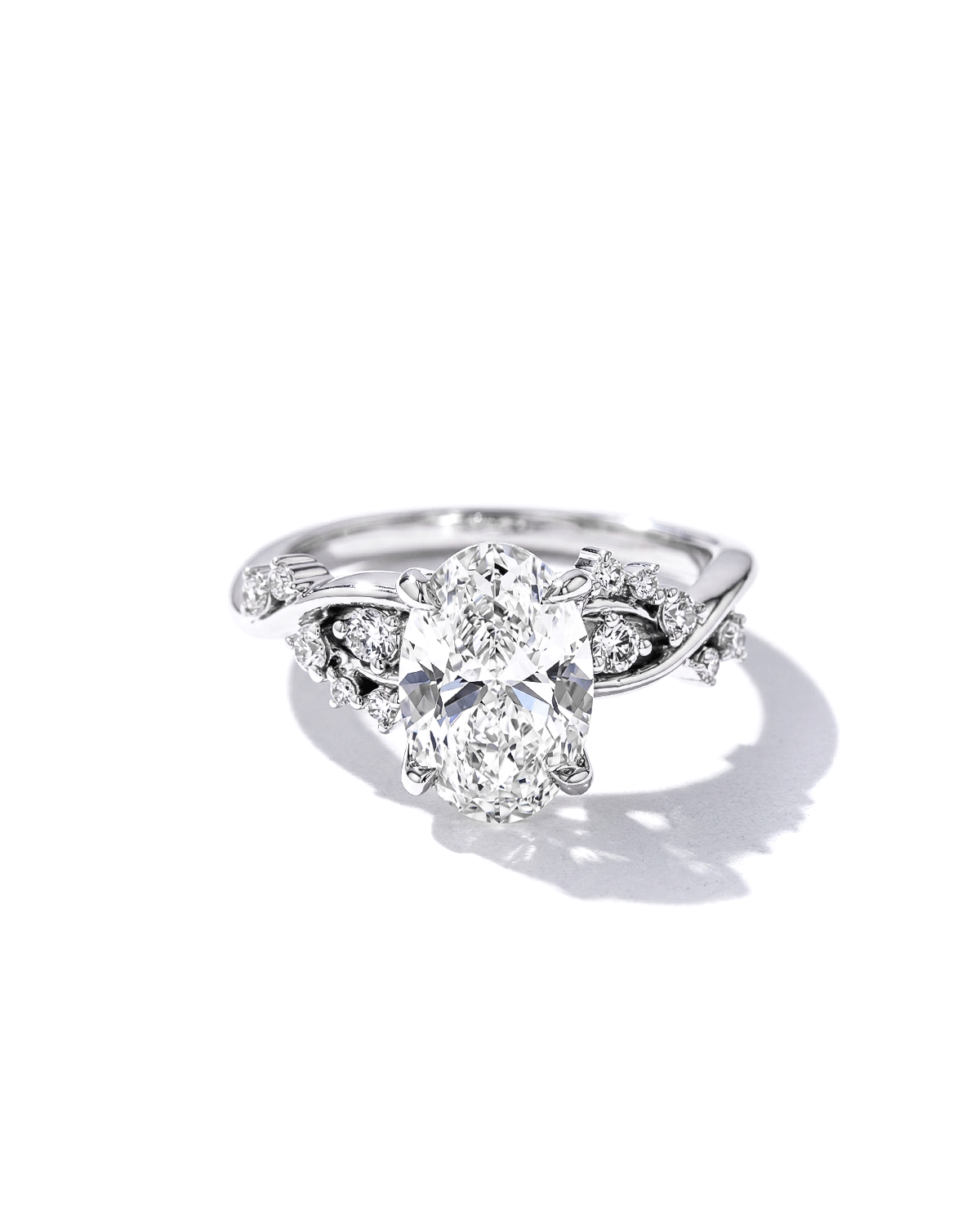 2.04ct F-VVS2 Oval Lab Diamond Ariel
