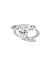 2.02ct E-VVS1 Oval Lab Diamond Kayla Inlay