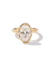 3.03ct D-VS1 Oval Lab Diamond Hand Engraved Georgia