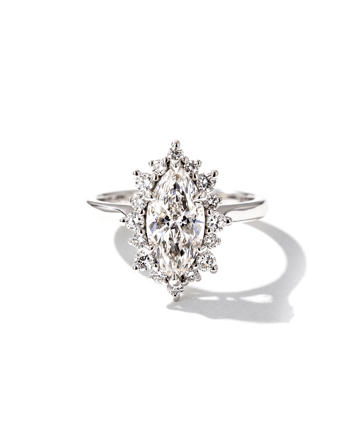 1.57ct F-VVS2 Marquise Lab Diamond Duchess