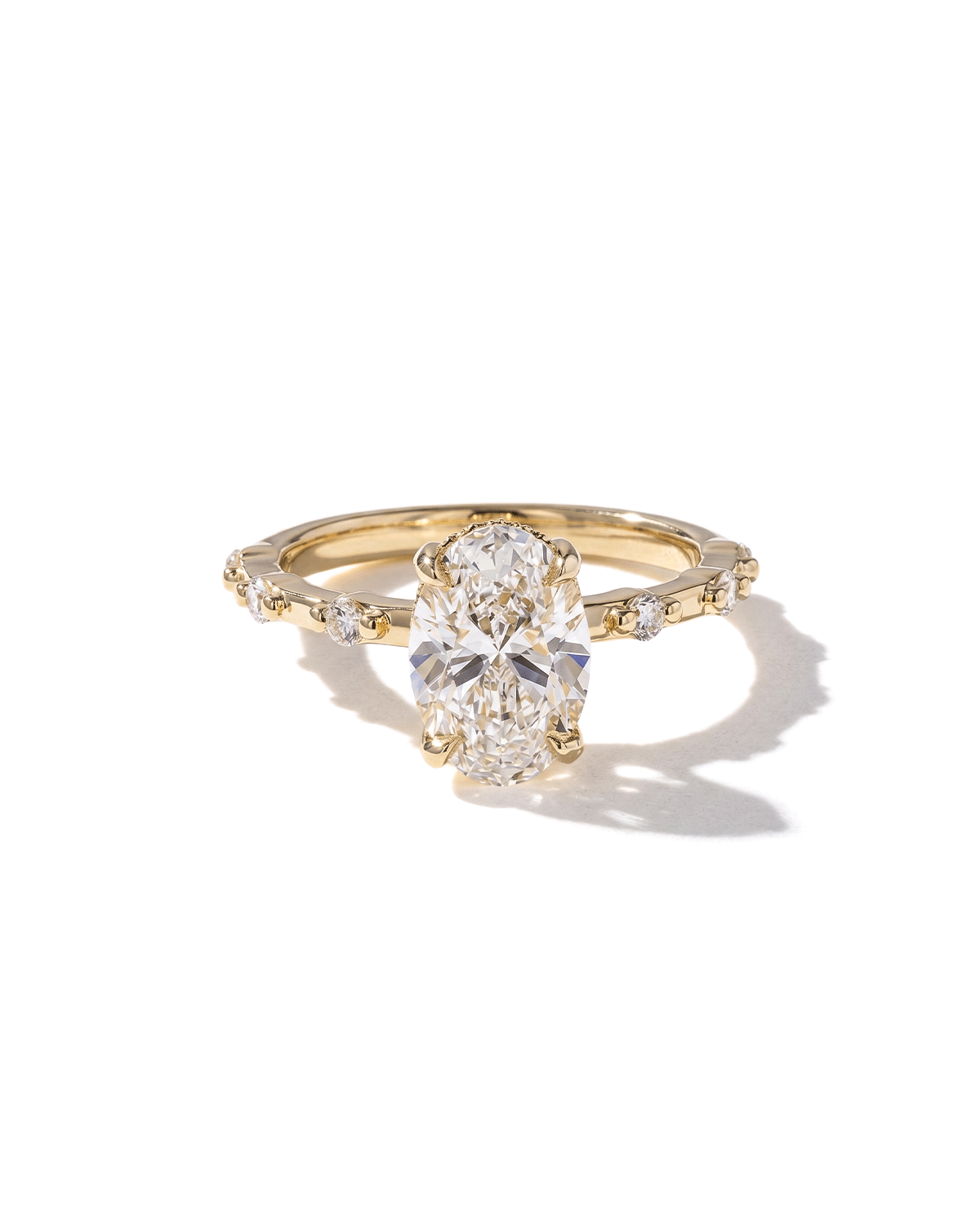 1.99ct D-VS1 Oval Lab Diamond Daisy