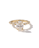 1.99ct D-VS1 Oval Lab Diamond Daisy