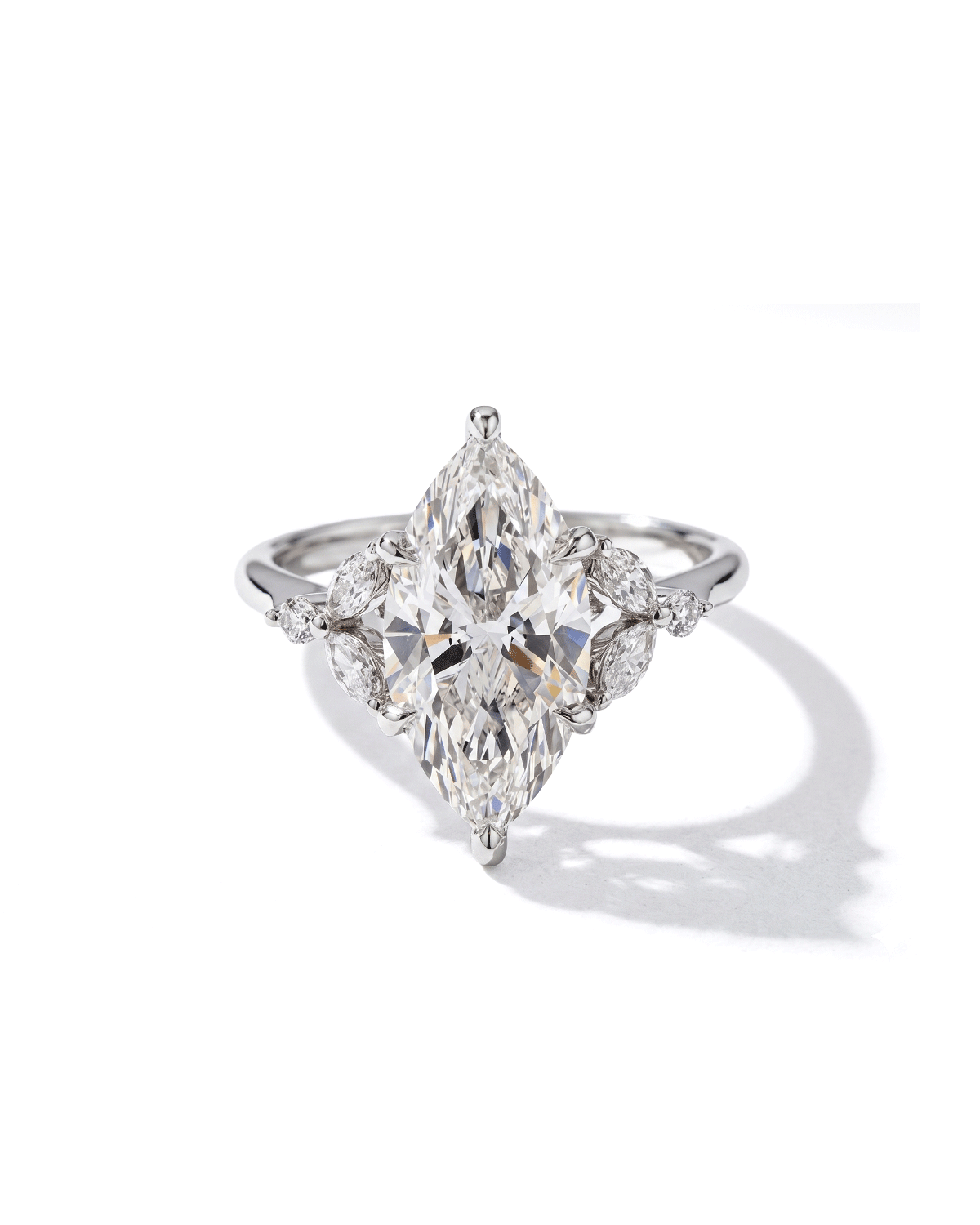 3.04ct F-VVS2 Marquise Lab Diamond Sarah