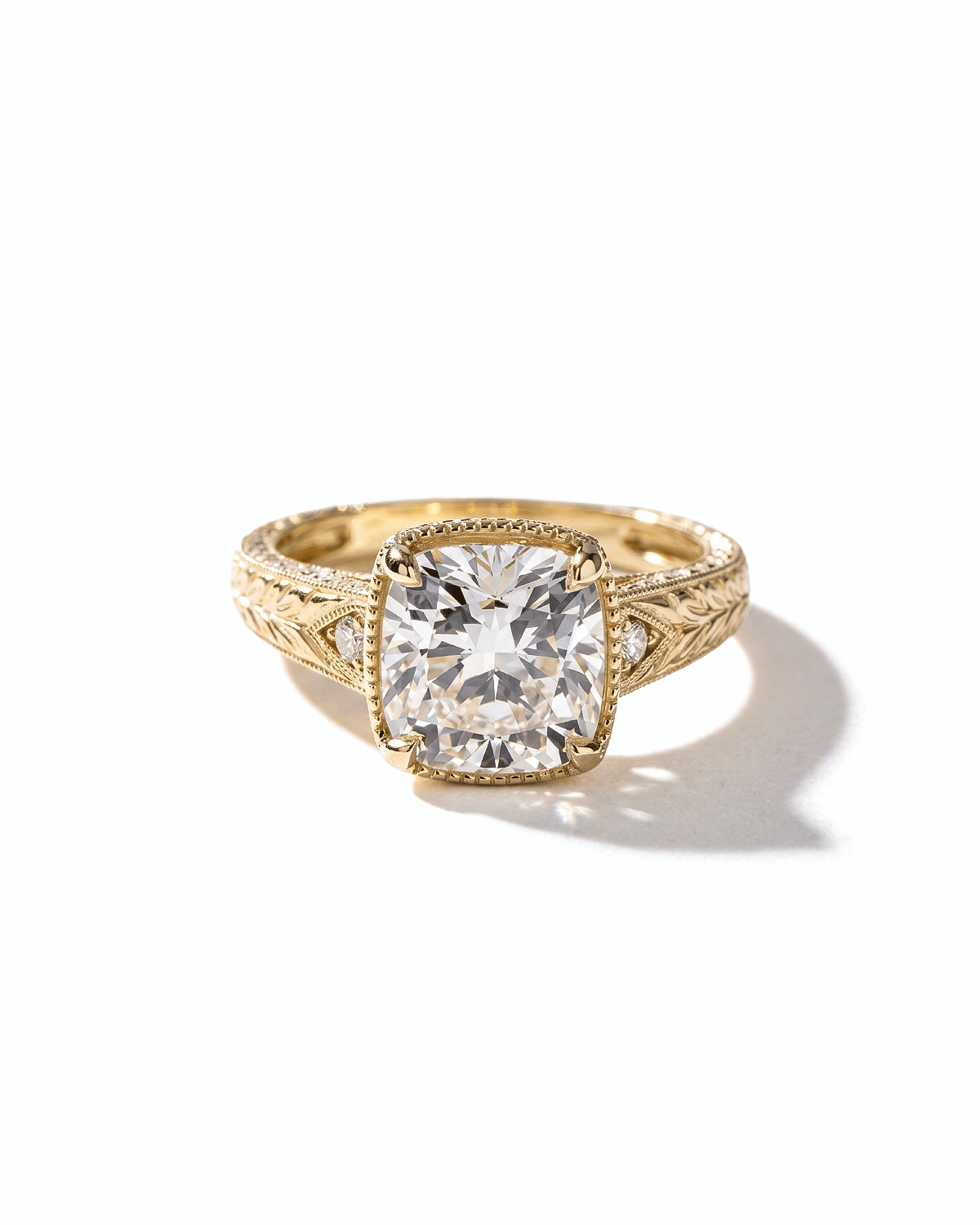 3.06ct D-VS1 Cushion Lab Diamond Evelyn