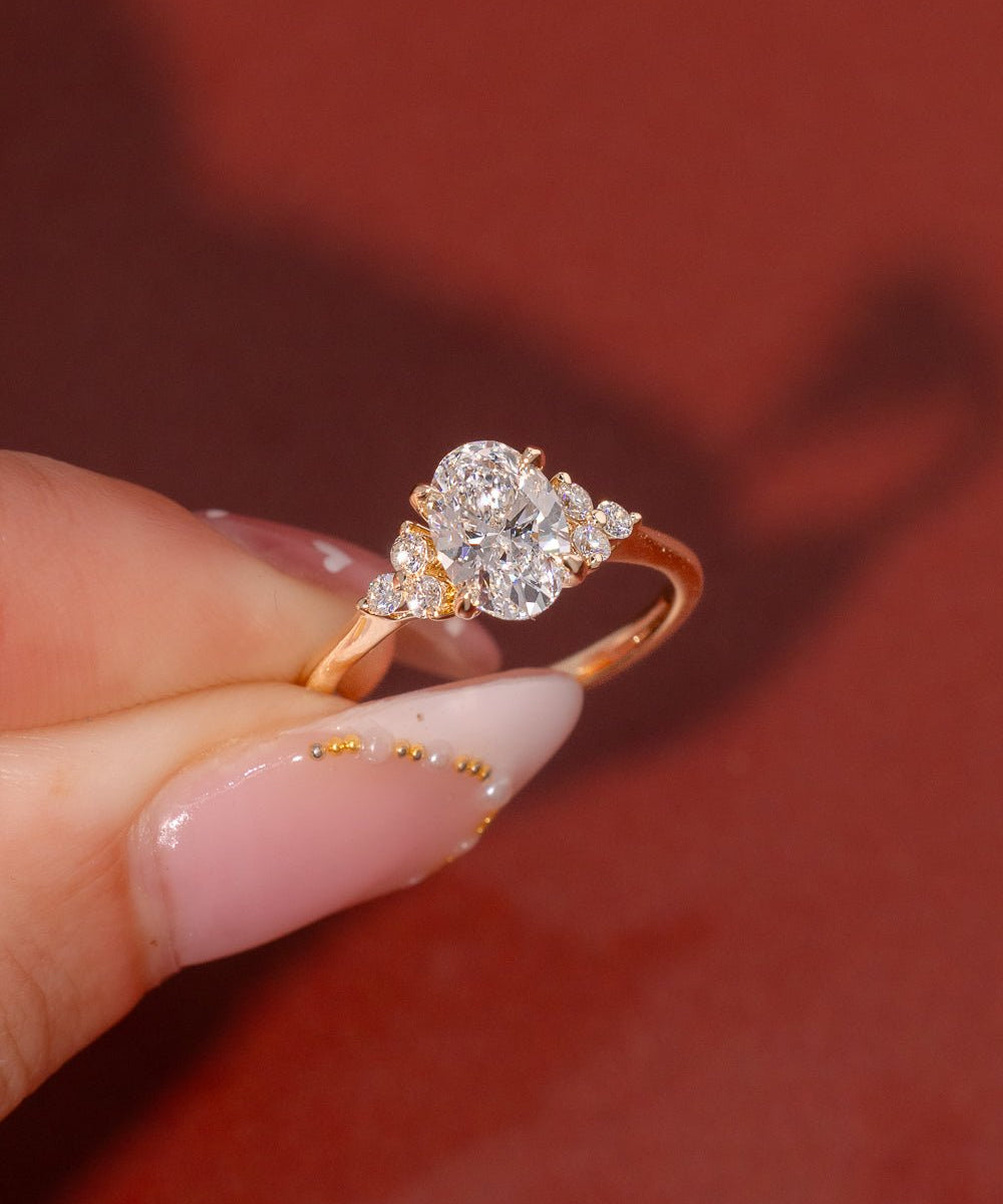 1.27ct D - VS1 Oval Lab Diamond Lindsey - PBD Engagement Rings