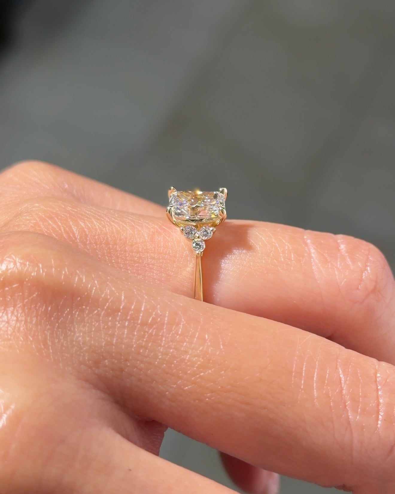 1.27ct D-VS1 Radiant Lab Diamond Lindsey - PBD Engagement Rings