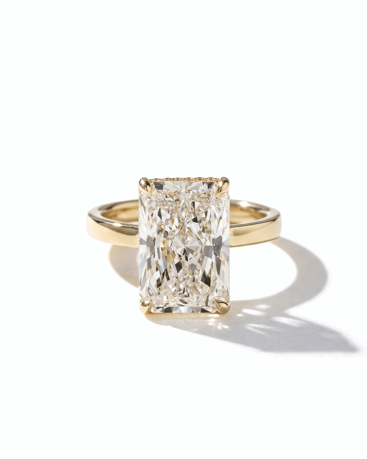 6.01ct F-VVS2 Radiant Lab Diamond Flat Kayla