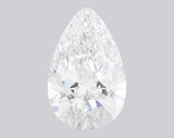 3.08 Carat D-VVS2 Pear Lab Grown Diamond - IGI (#128610)
