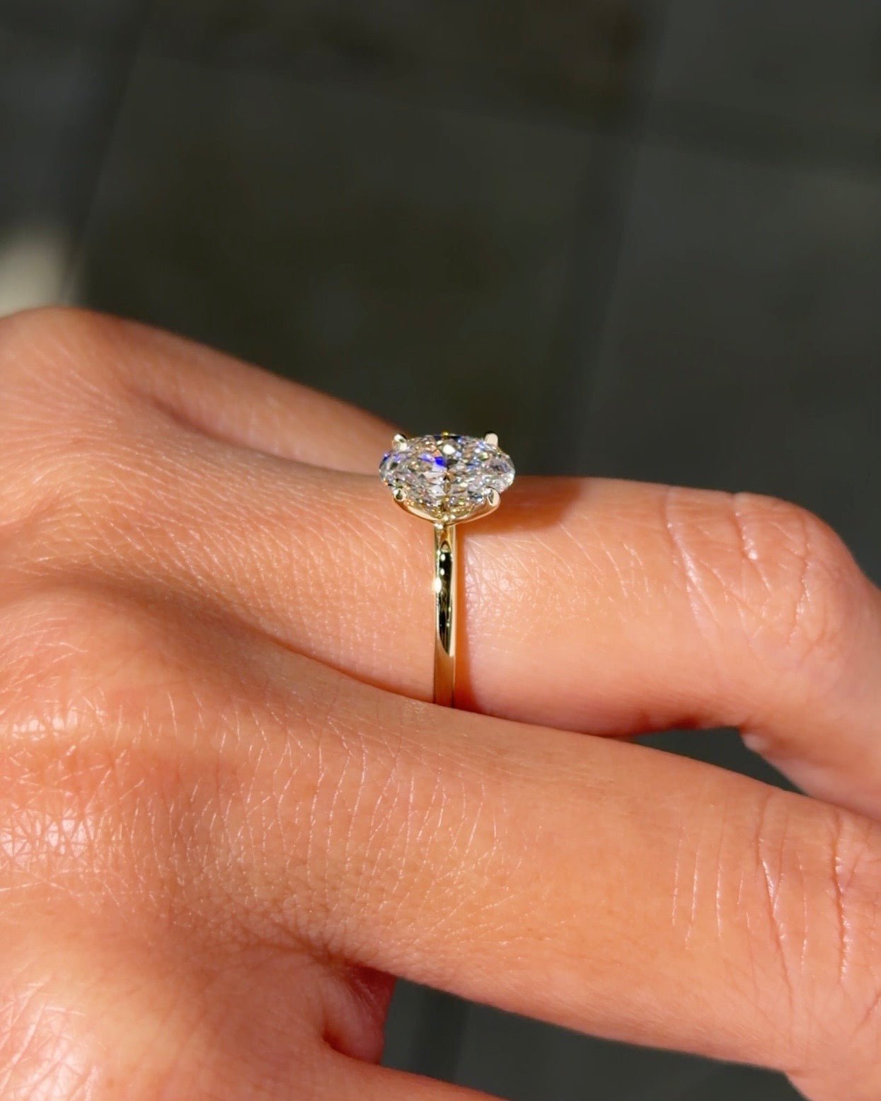 1.28ct D - VVS1 Oval Lab Diamond Caraline - PBD Engagement Rings