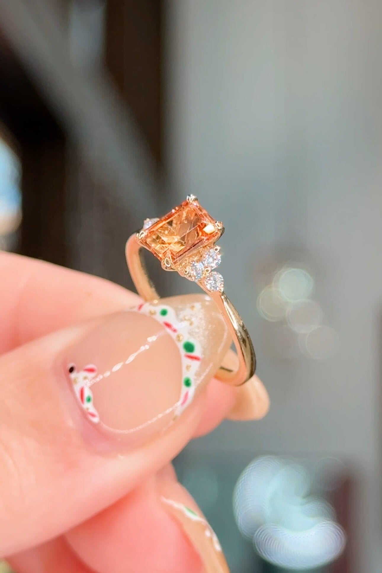 1.28ct Imperial Topaz Lindsey Rings Princess Bride Diamonds 