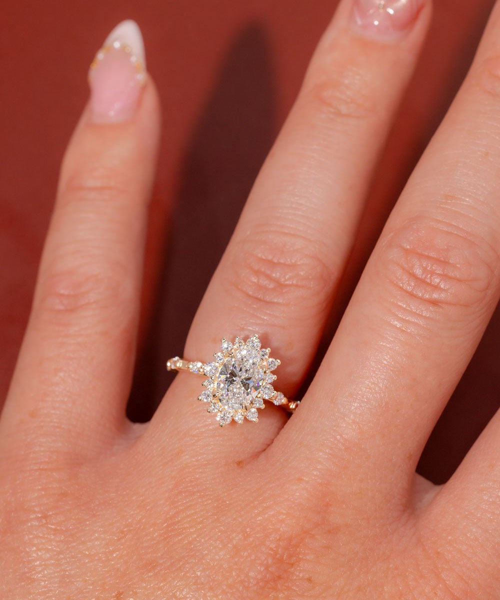 1.29ct D - VVS2 Oval Lab Diamond Kaia - PBD Engagement Rings