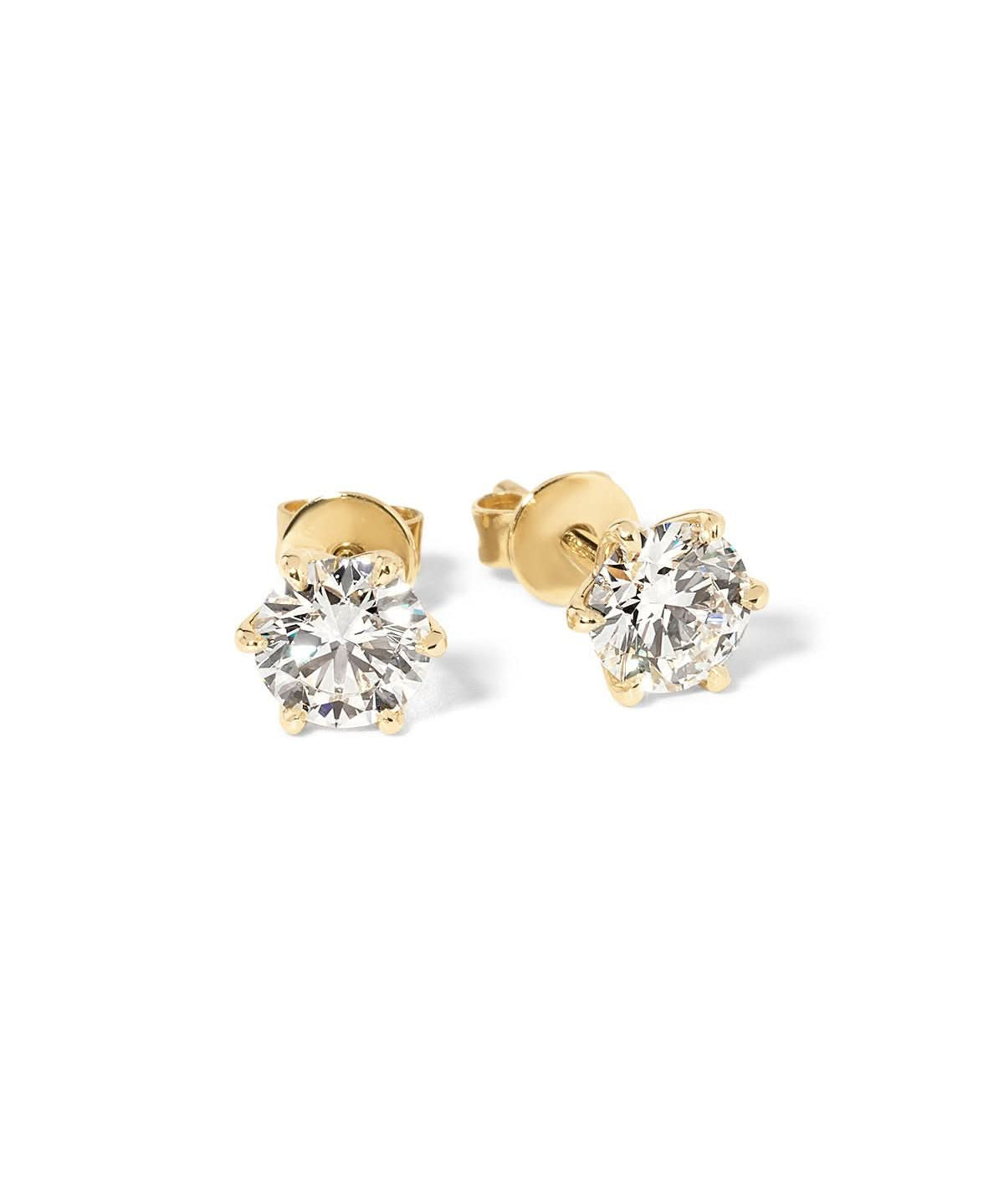 1.2ct Caraline Round Lab Diamond Studs - PBD Earrings