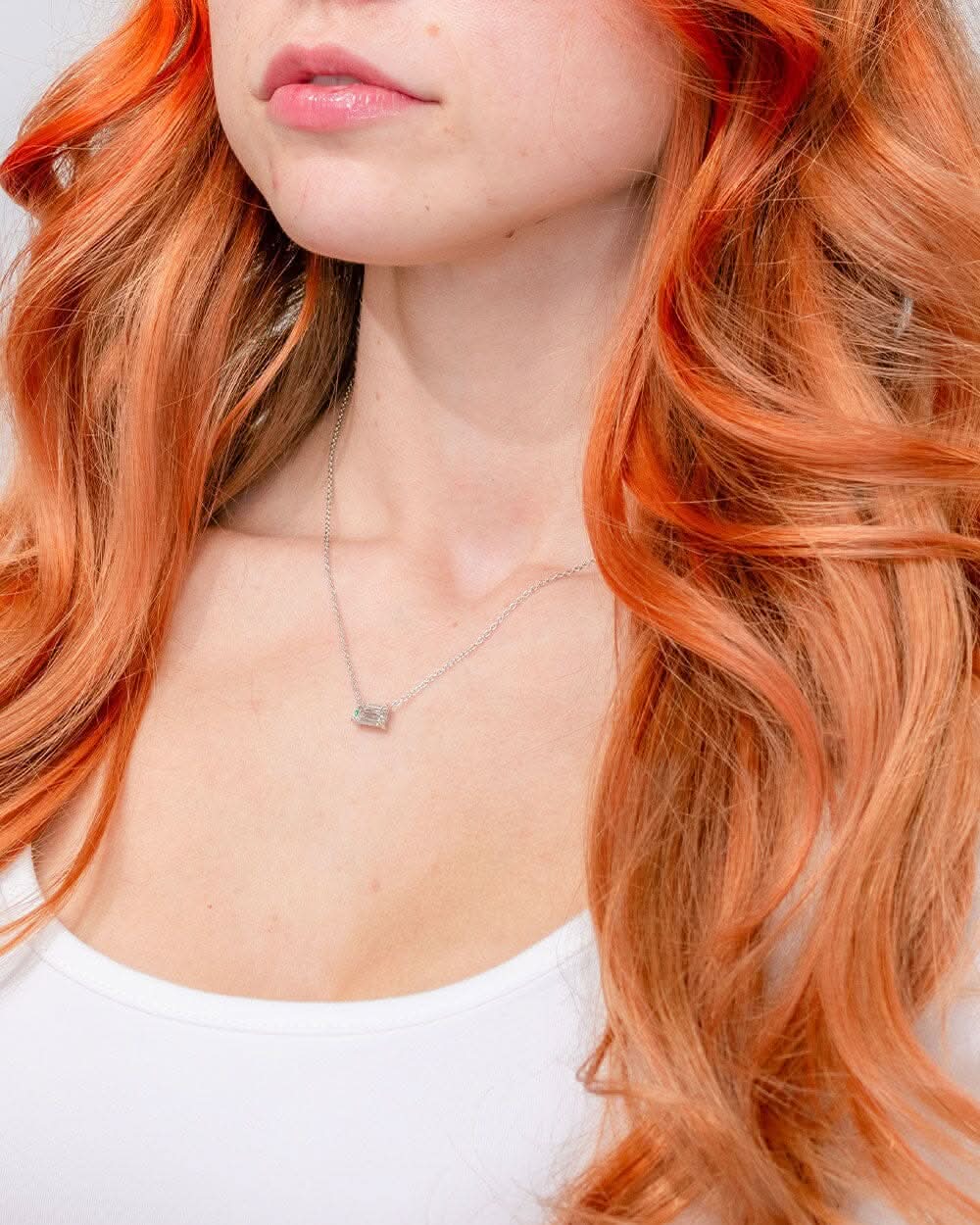 1.2ct Core Emerald Solitaire Necklace - PBD Necklaces