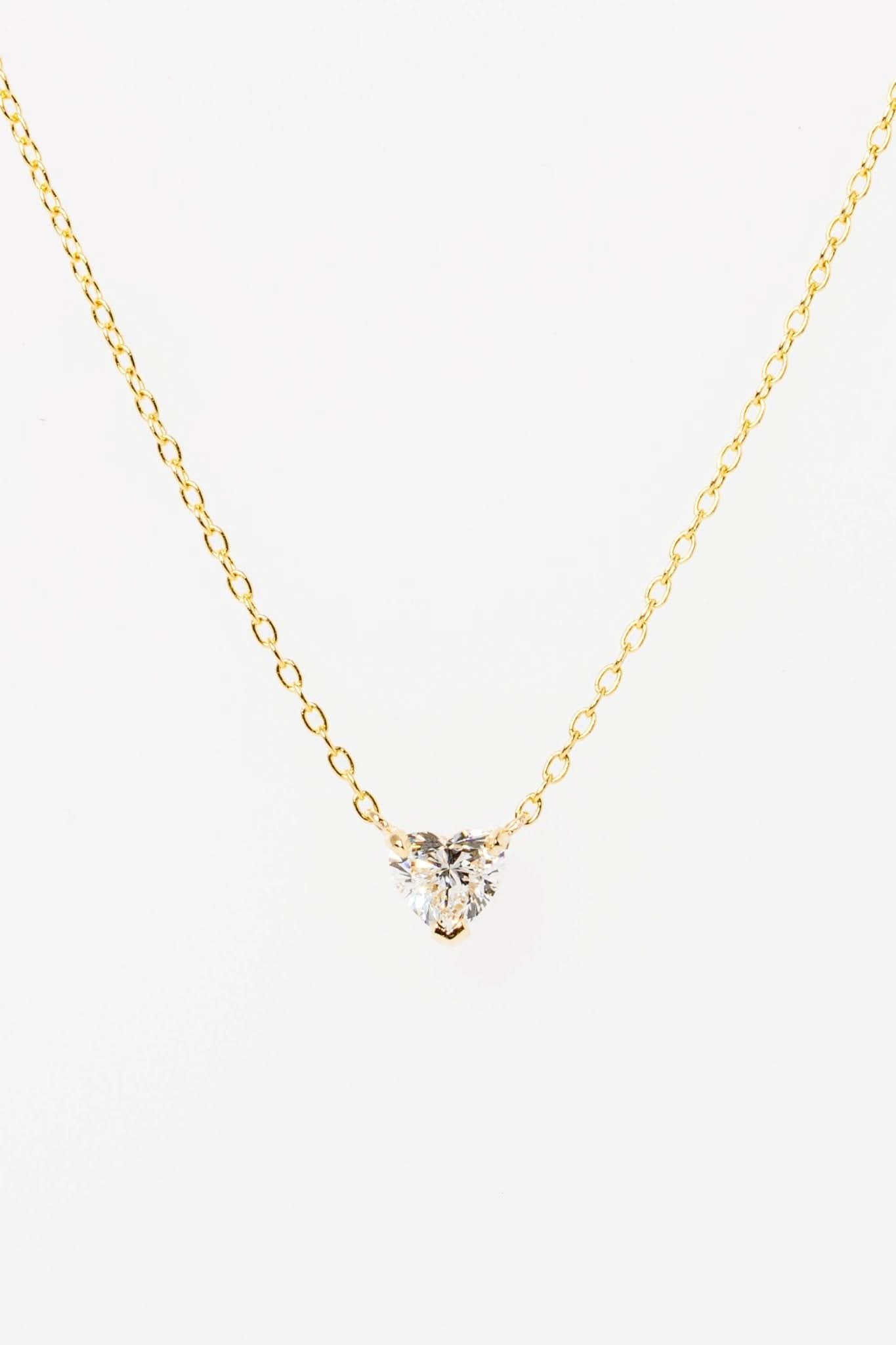 1.2ct Core Heart Lab Diamond Necklace - PBD Necklaces