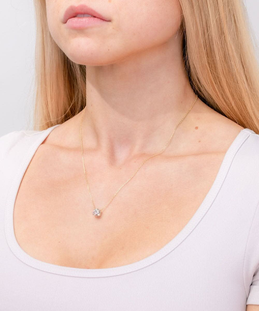 1.2ct Core Round Solitaire Necklace - PBD Necklaces