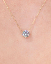 1.2ct Core Round Solitaire Necklace - PBD Necklaces