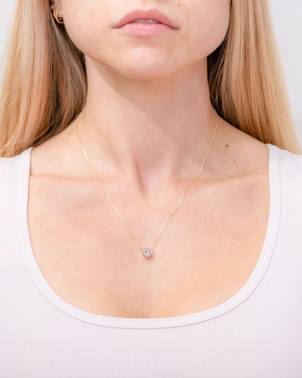 1.2ct Core Round Solitaire Necklace - PBD Necklaces