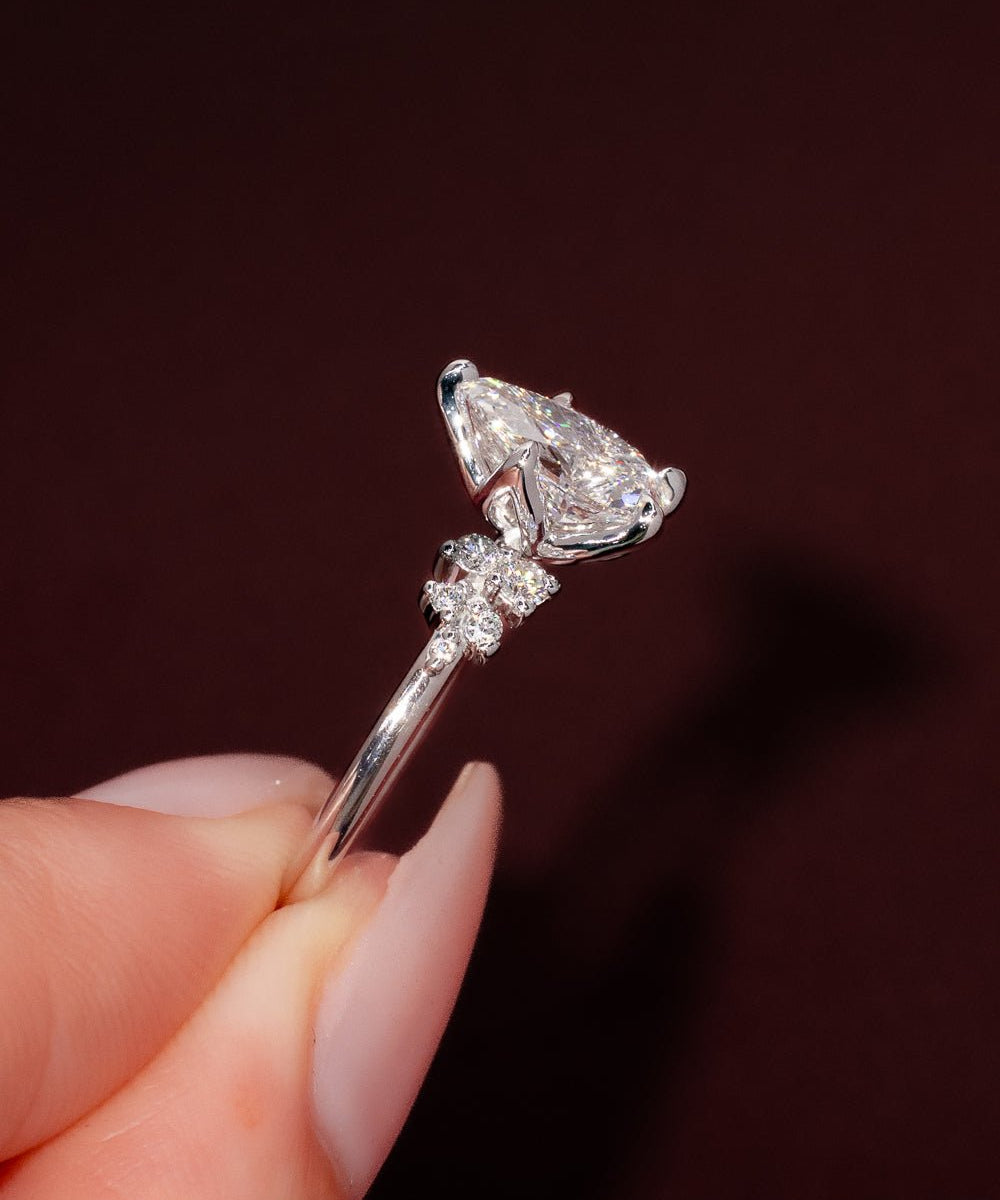 1.31ct D - VS1 Pear Lab Diamond Nova - PBD Engagement Rings