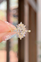 1.32ct D-VS1 Marquise Lab Diamond Kaia Engagement Rings Princess Bride Diamonds 
