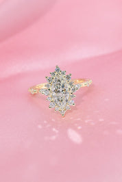 1.33ct F - VS1 Marquise Lab Diamond Kaia - PBD Engagement Rings