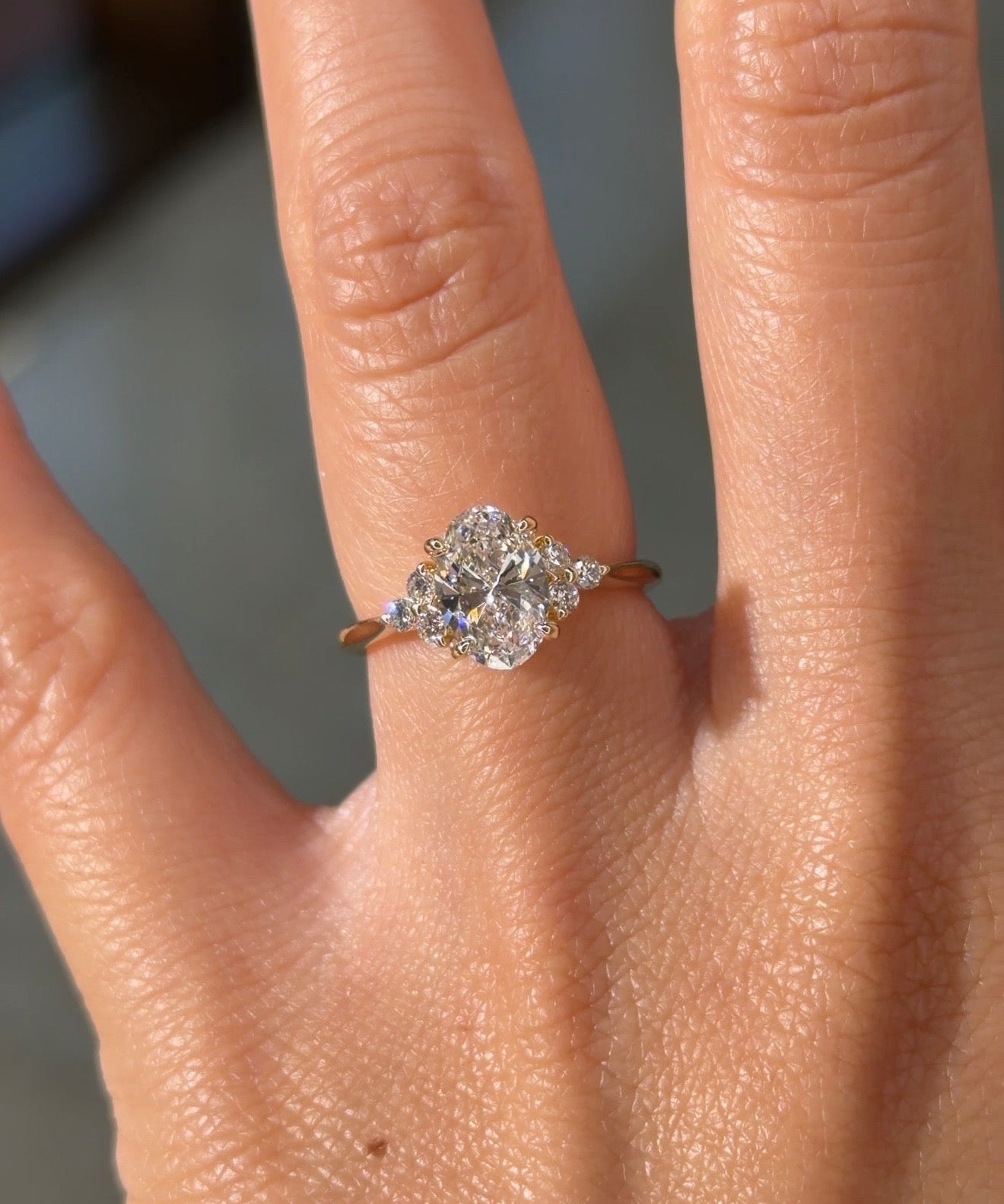 1.34ct D - VVS1 Oval Lab Diamond Lindsey - PBD Engagement Rings