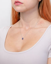 1.37ct Lab Sapphire Necklace Necklaces Princess Bride Diamonds 