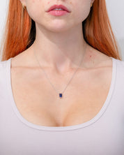 1.37ct Lab Sapphire Necklace Necklaces Princess Bride Diamonds 