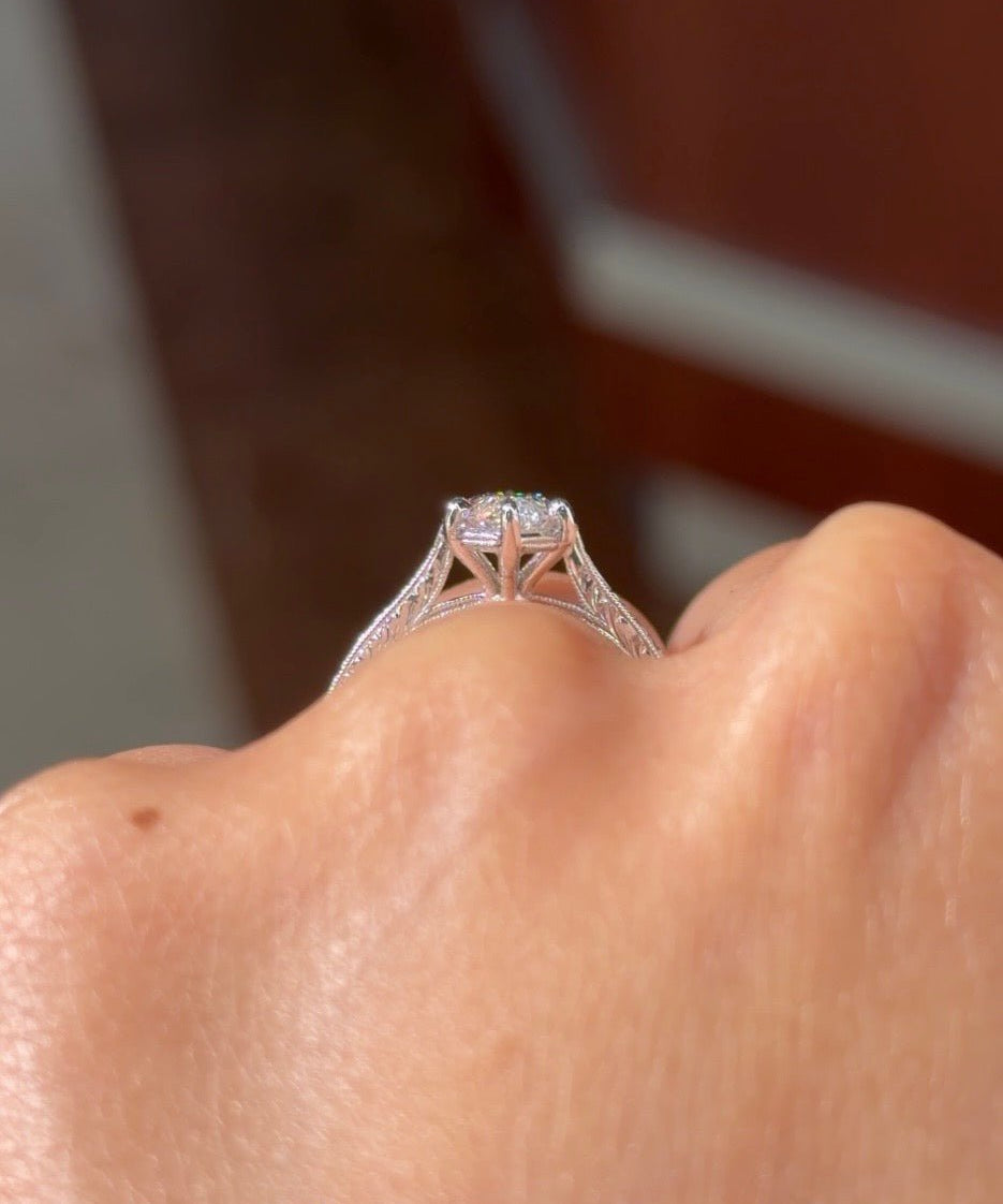 1.38ct E-VS1 Marquise Lab Diamond Margaret - PBD Engagement Rings
