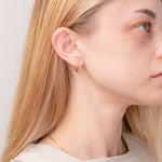 13mm Pavé Hoops 14k Yellow Gold Earrings Princess Bride Diamonds 