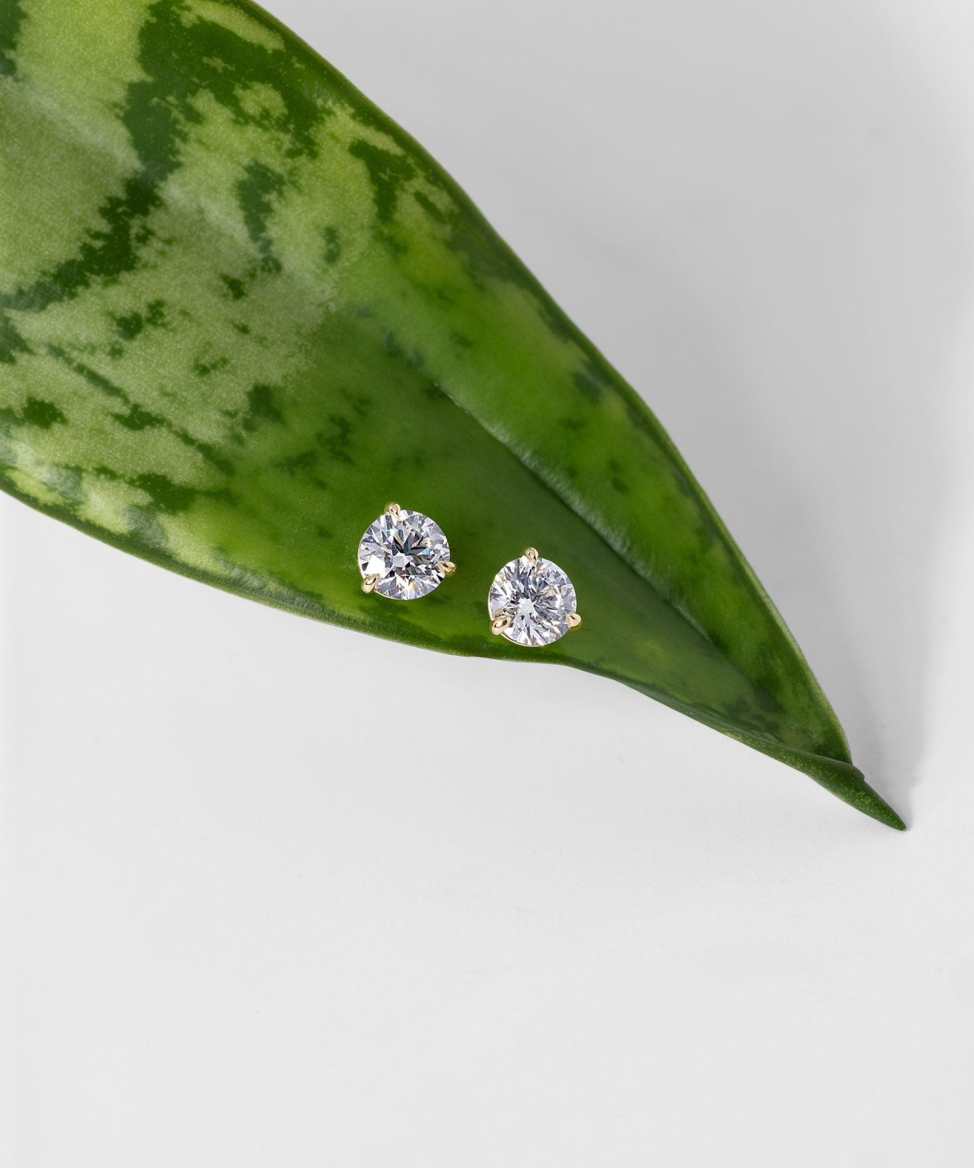 1.40ct Core Round Lab Diamond Martini Studs - PBD Earrings