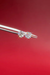 1.42ct D-VVS1 Core Round Lab Diamond Martini Studs