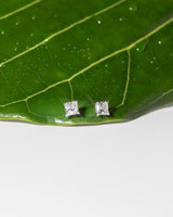 1.42ct I-SI1 Core Princess Natural Diamond Studs