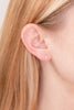 14k White Gold & Diamond Bezel Studs Earrings Princess Bride Diamonds 