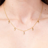 14k Yellow Gold Drop Necklace Necklaces Princess Bride Diamonds 